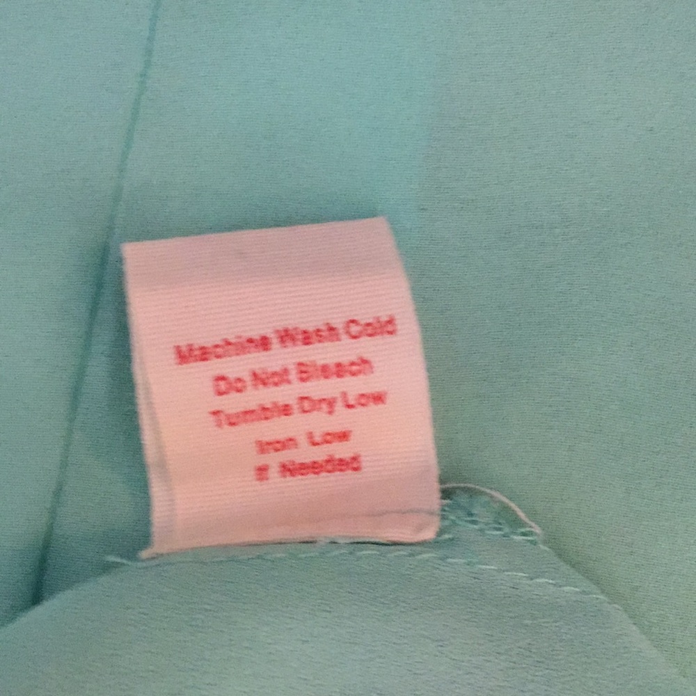 SEMI SHEER TOP MINT GREEN INDIAN ABSTRACT DESIGN SIZE M Pearl - Picture 7 of 7